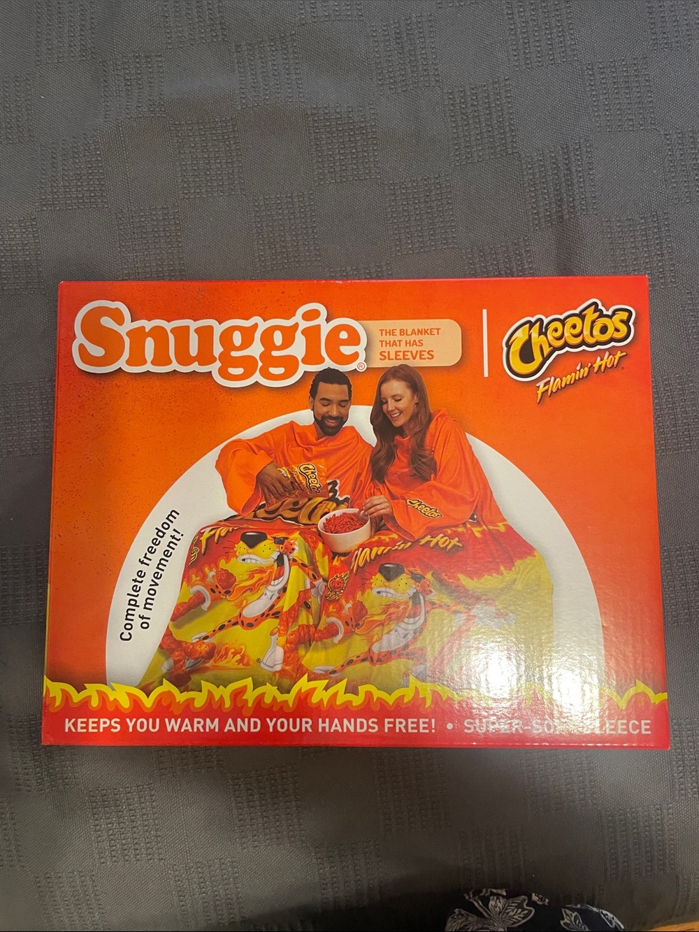 Cheetos Flamin' Hot Sleeve Blanket - Bright Orange